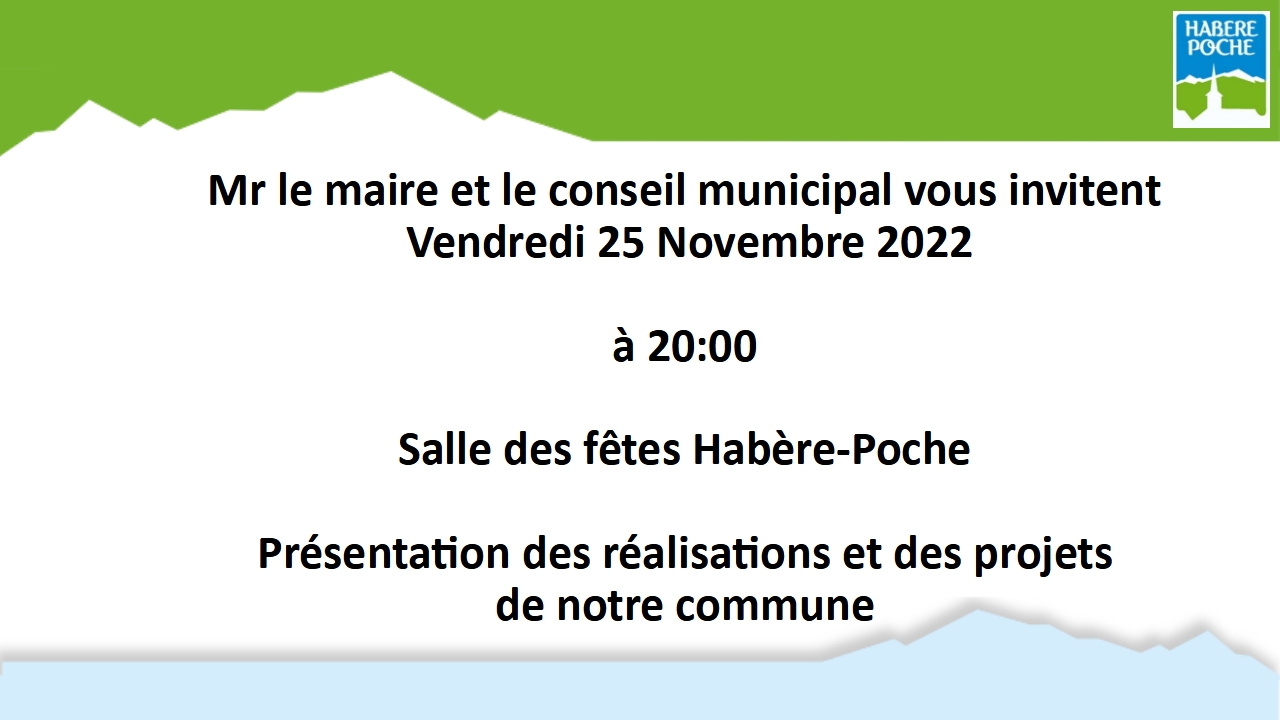 Réunion publique 25/11/2022