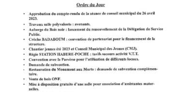 Conseil Municipal 06/06/2023