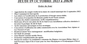 Conseil Municipal 19/10/2023