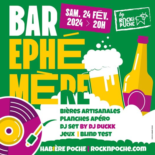Bar éphémère Rock’n Poche Festival