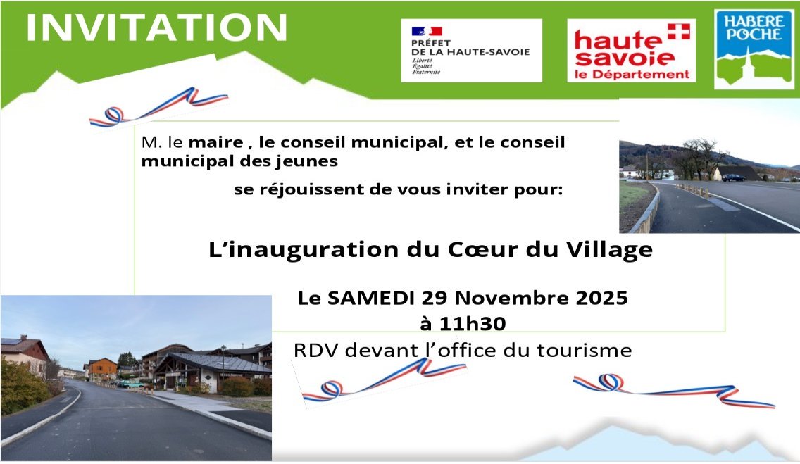 Inauguration Cœur de Village