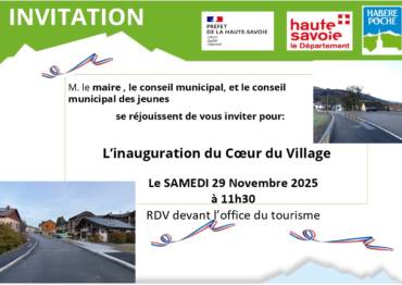 Inauguration cœur de village