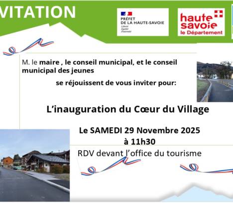 Inauguration Cœur de Village