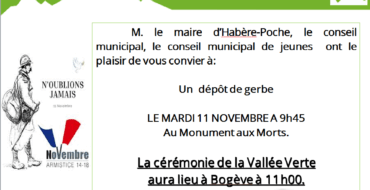 Cérémonie du 11 novembre