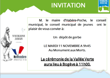 Cérémonie du 11 novembre