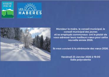 Vœux 2026 Habère-Poche