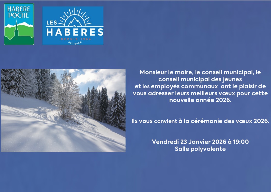 Vœux 2026 Habère-Poche